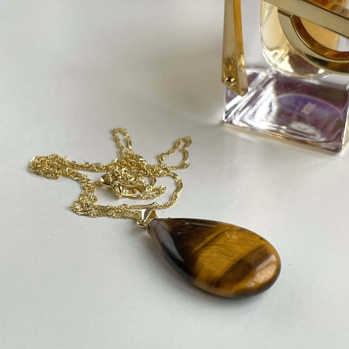 Tiger Eye Pendant Necklace