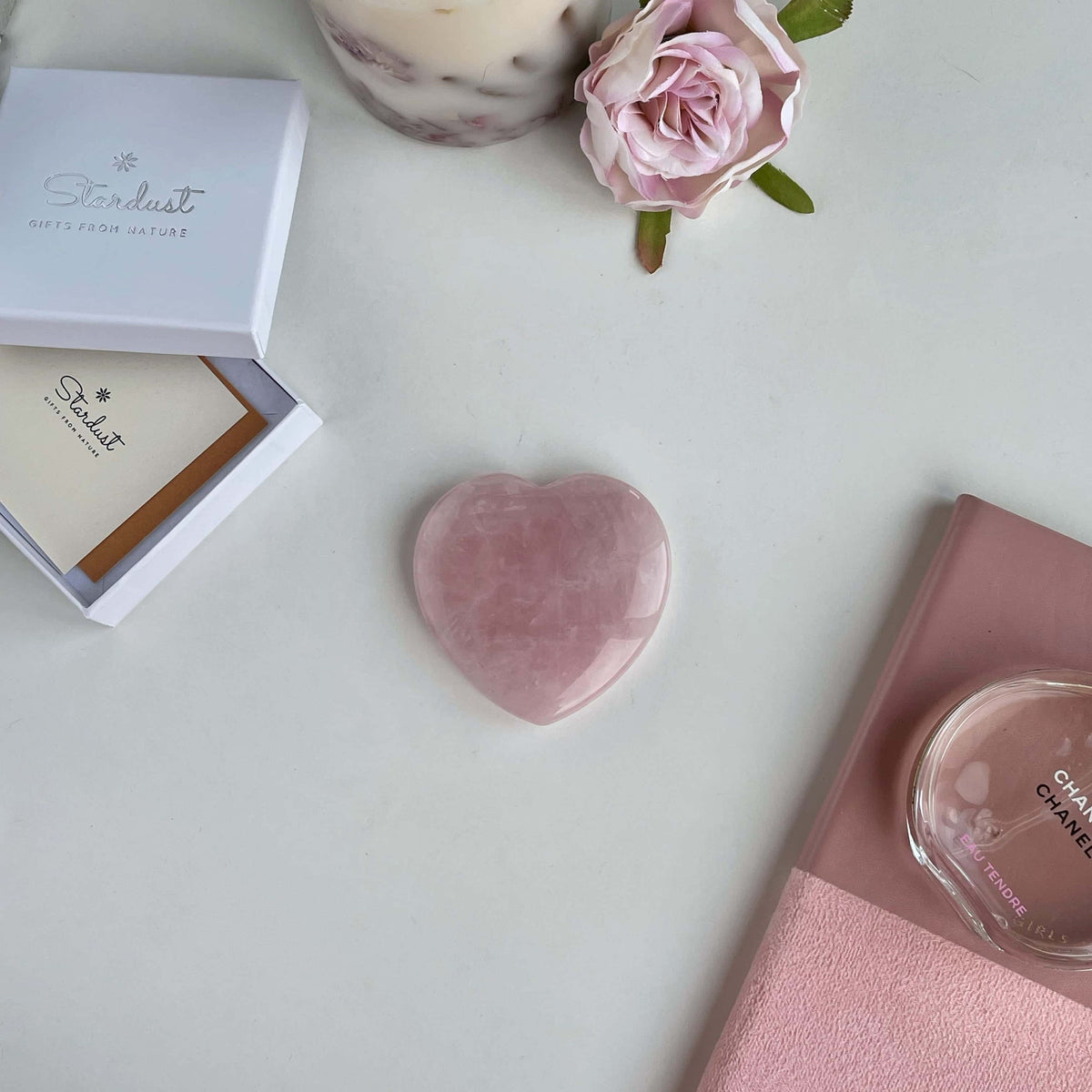 Extra large Rose Quartz heart gift