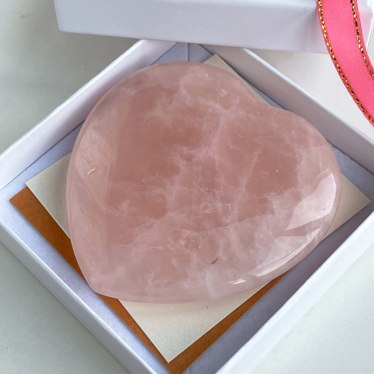 Extra large Rose Quartz heart gift