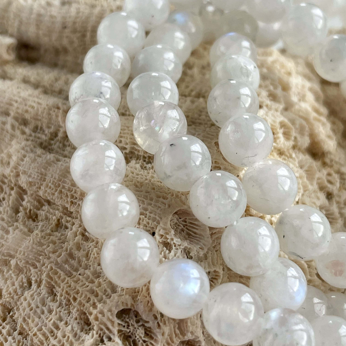 AAA+ Rainbow Moonstone Bracelet 8mm AAA+