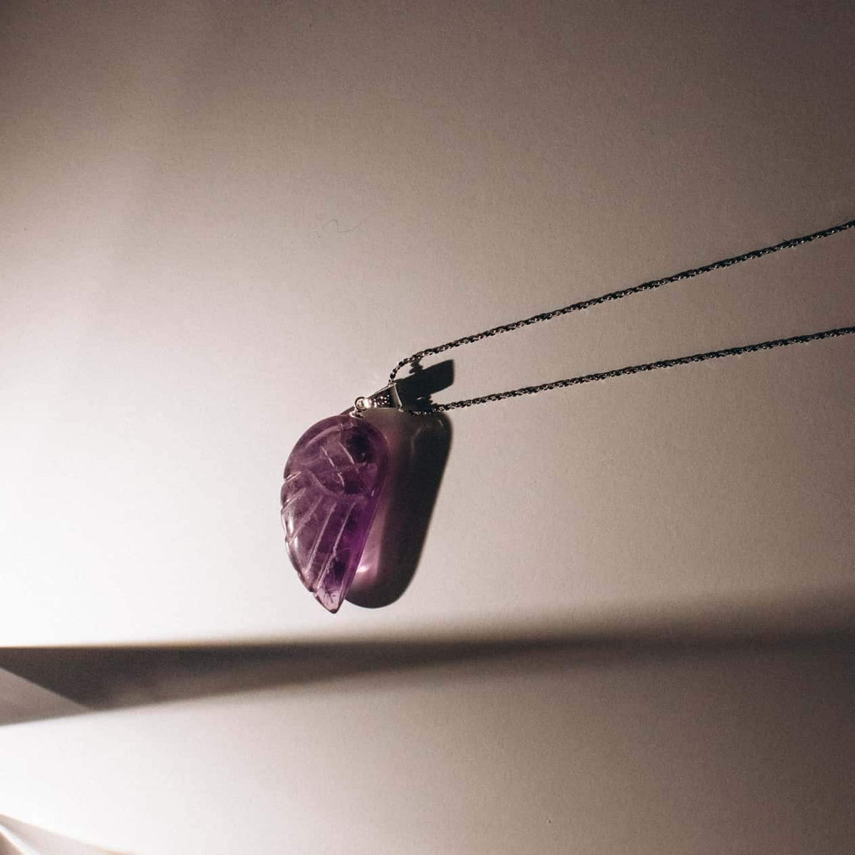 Amethyst Angel wing Pendant