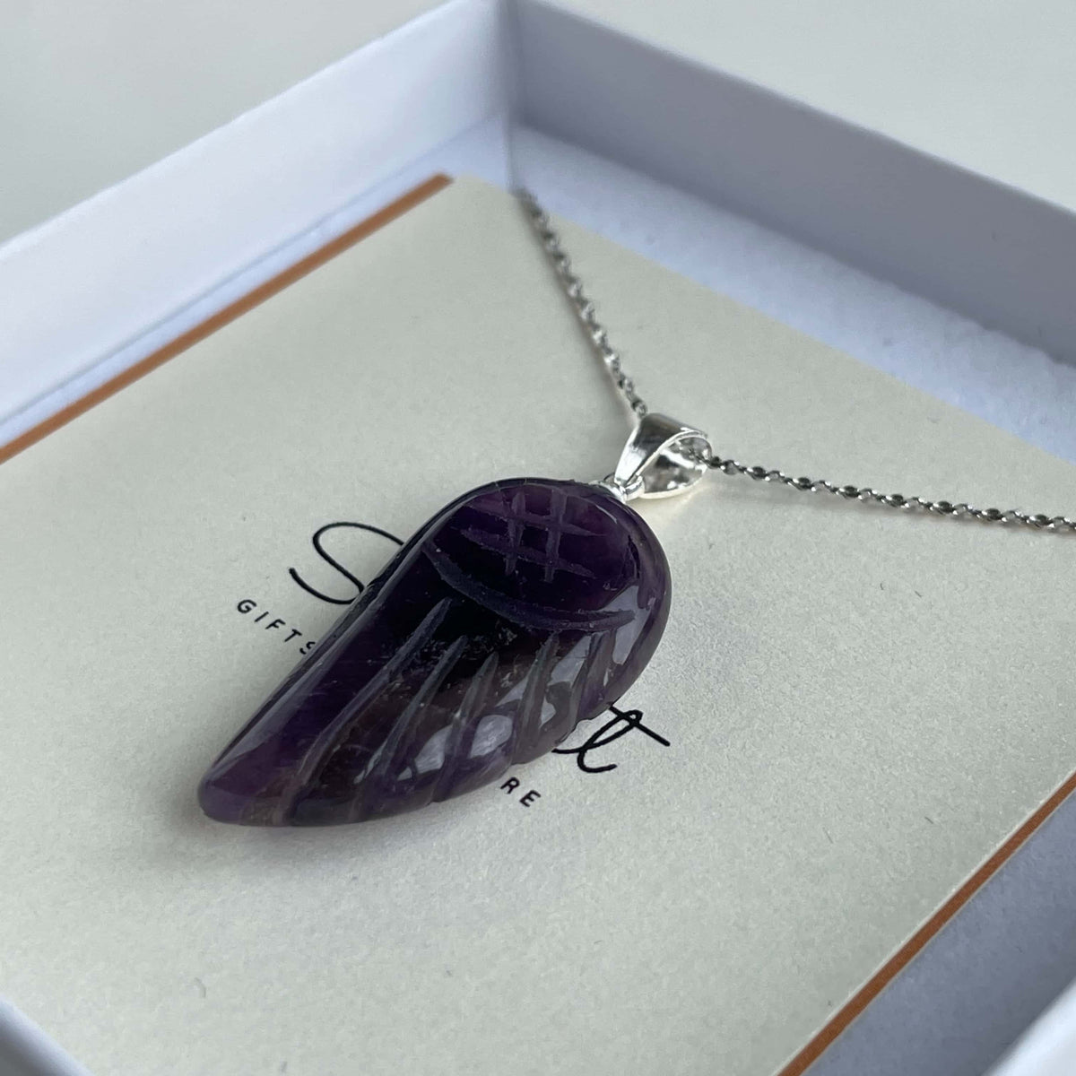 Amethyst Angel wing Pendant
