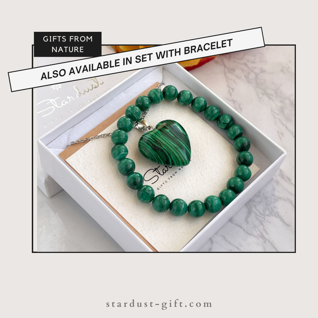 Malachite Heart pendant
