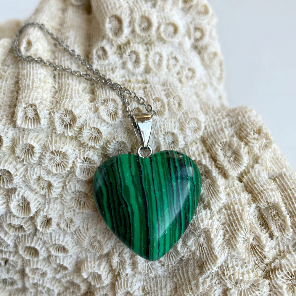Malachite Heart pendant
