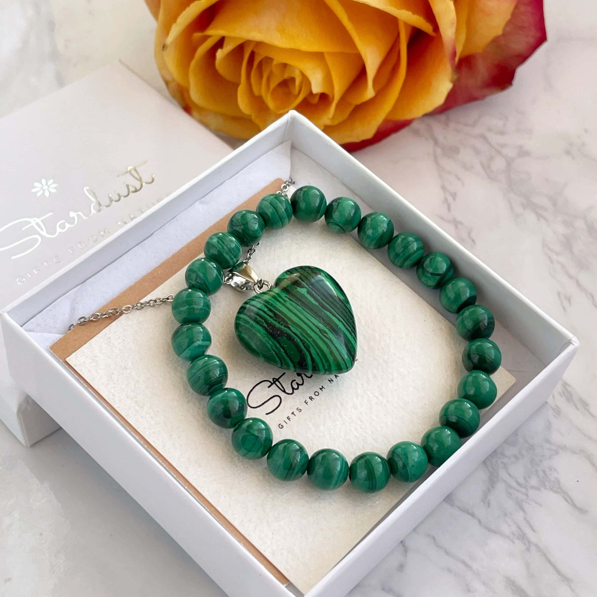 Malachite Heart pendant