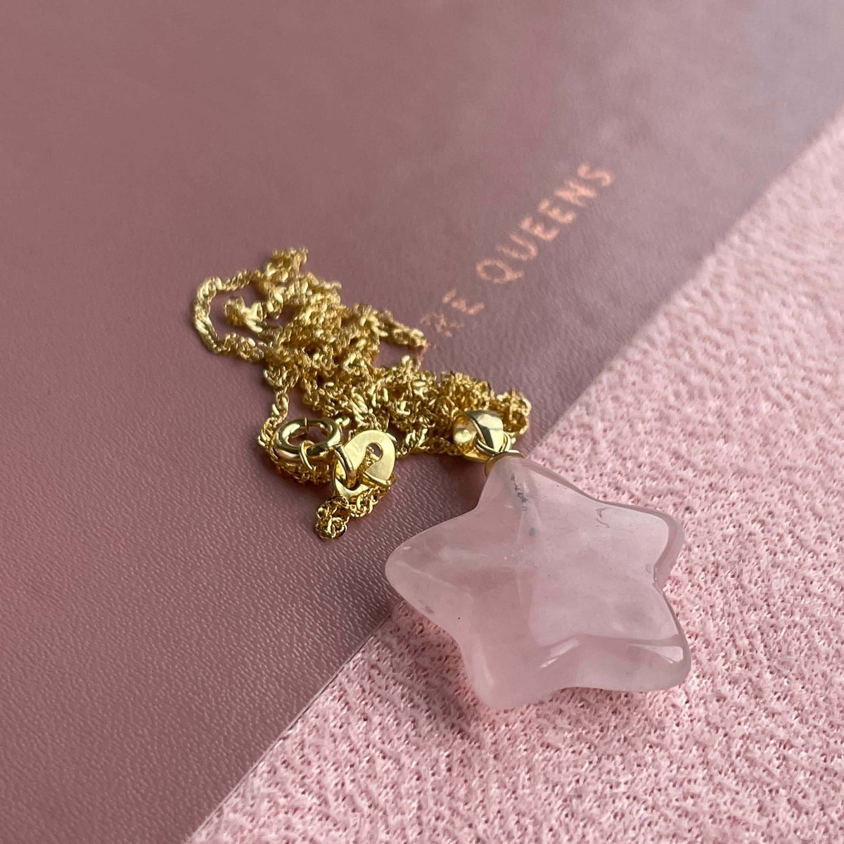 Rose Quartz Star pendant