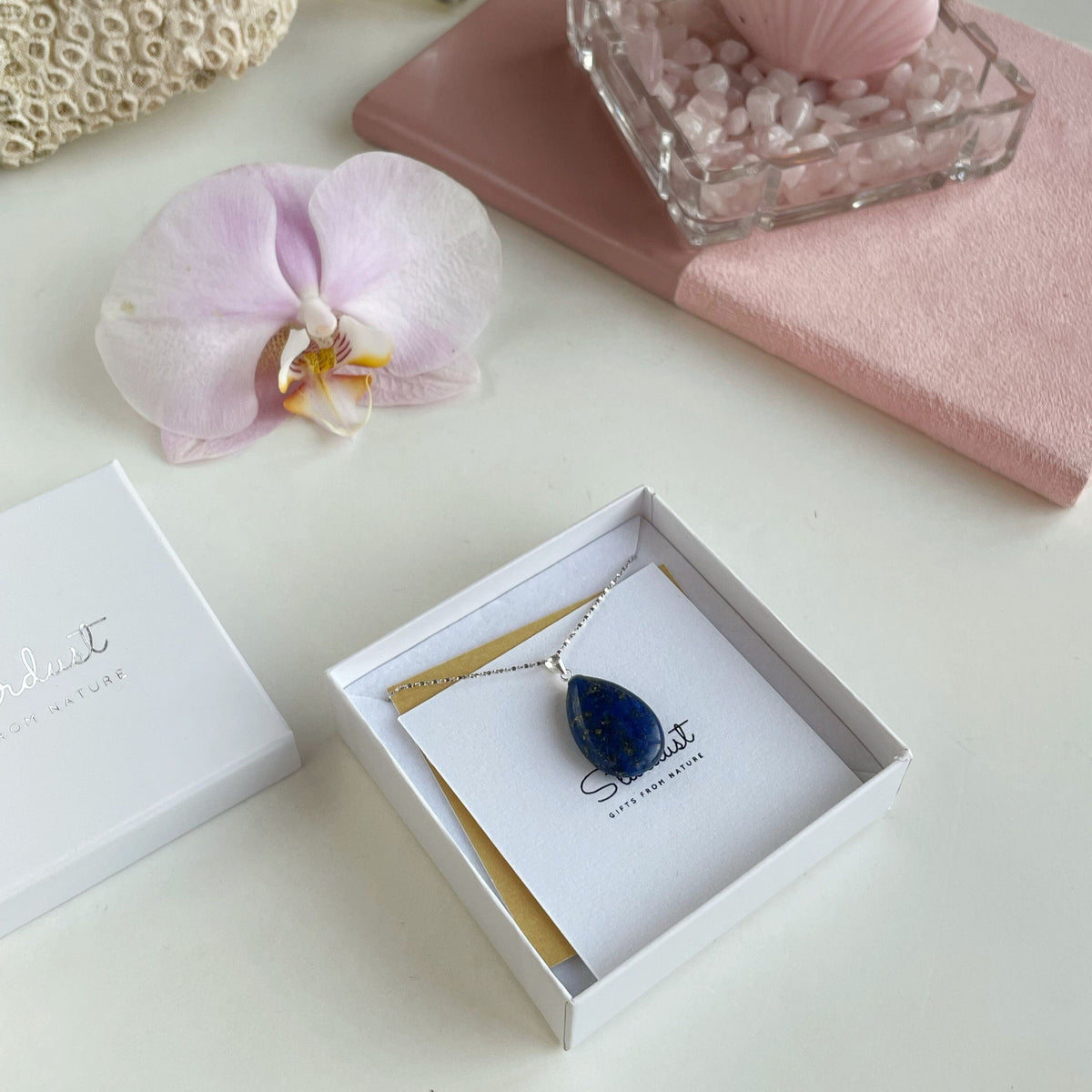 Lapis Lazuli Drop Pendant 1.5x2.5cm