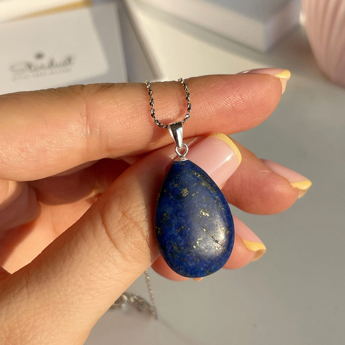 Lapis Lazuli Drop Pendant 1.5x2.5cm
