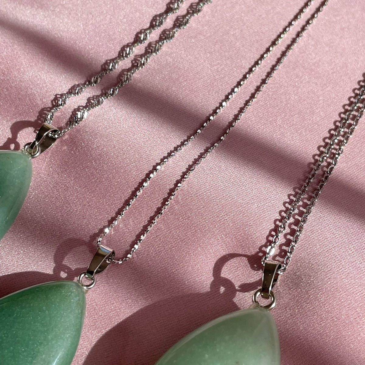 Large Green Jade Drop Pendant