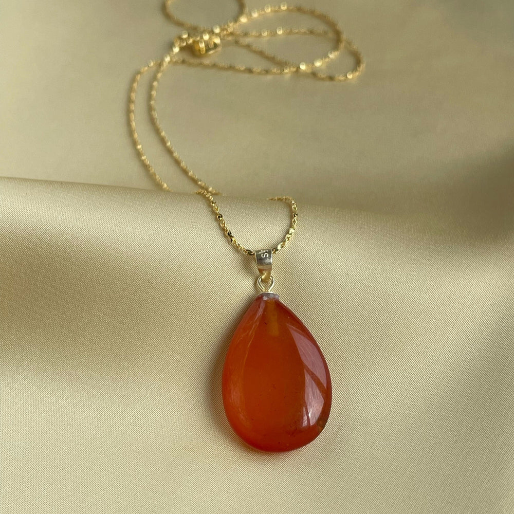 Carnelian Pendant, Birthday gift for her