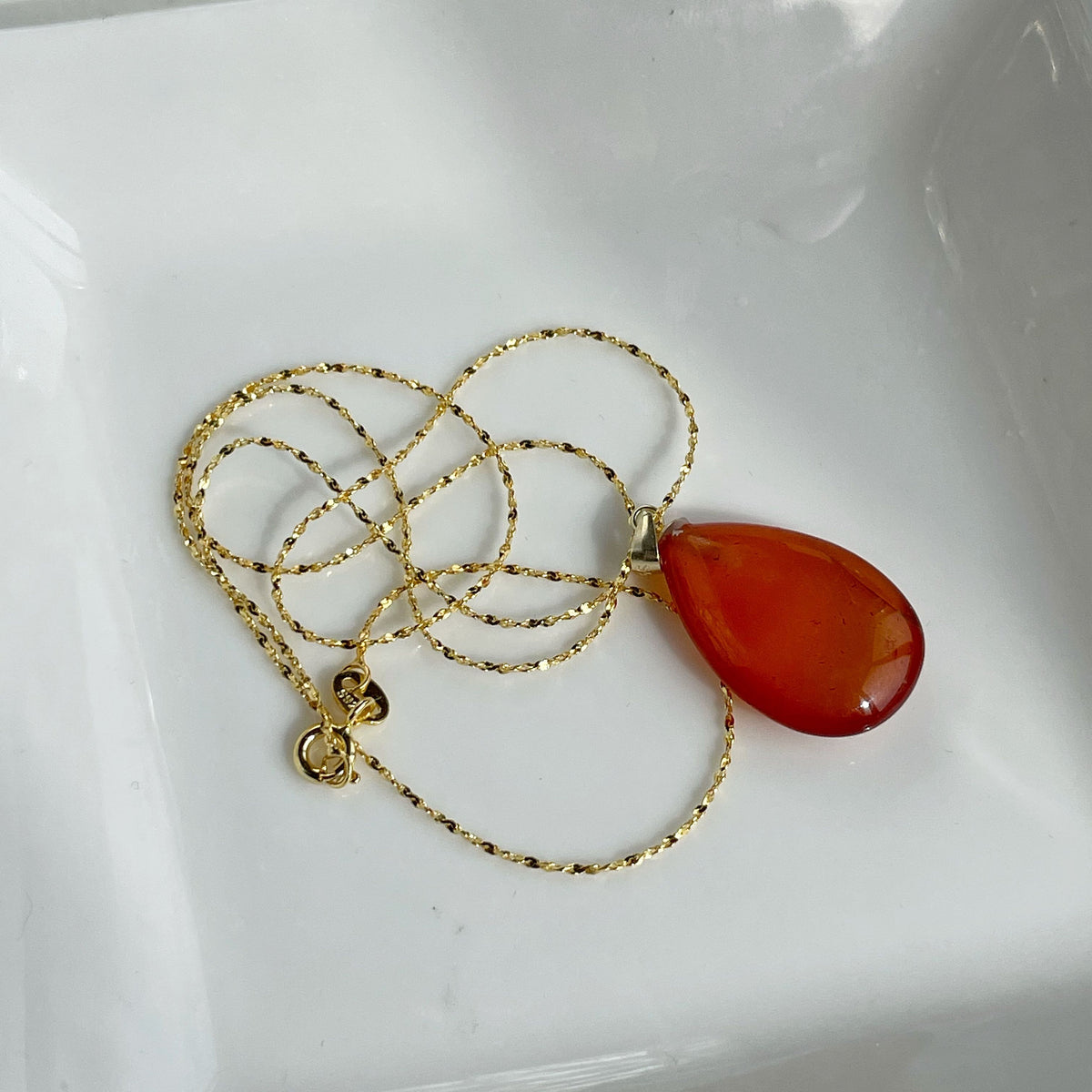 Carnelian Pendant, Birthday gift for her