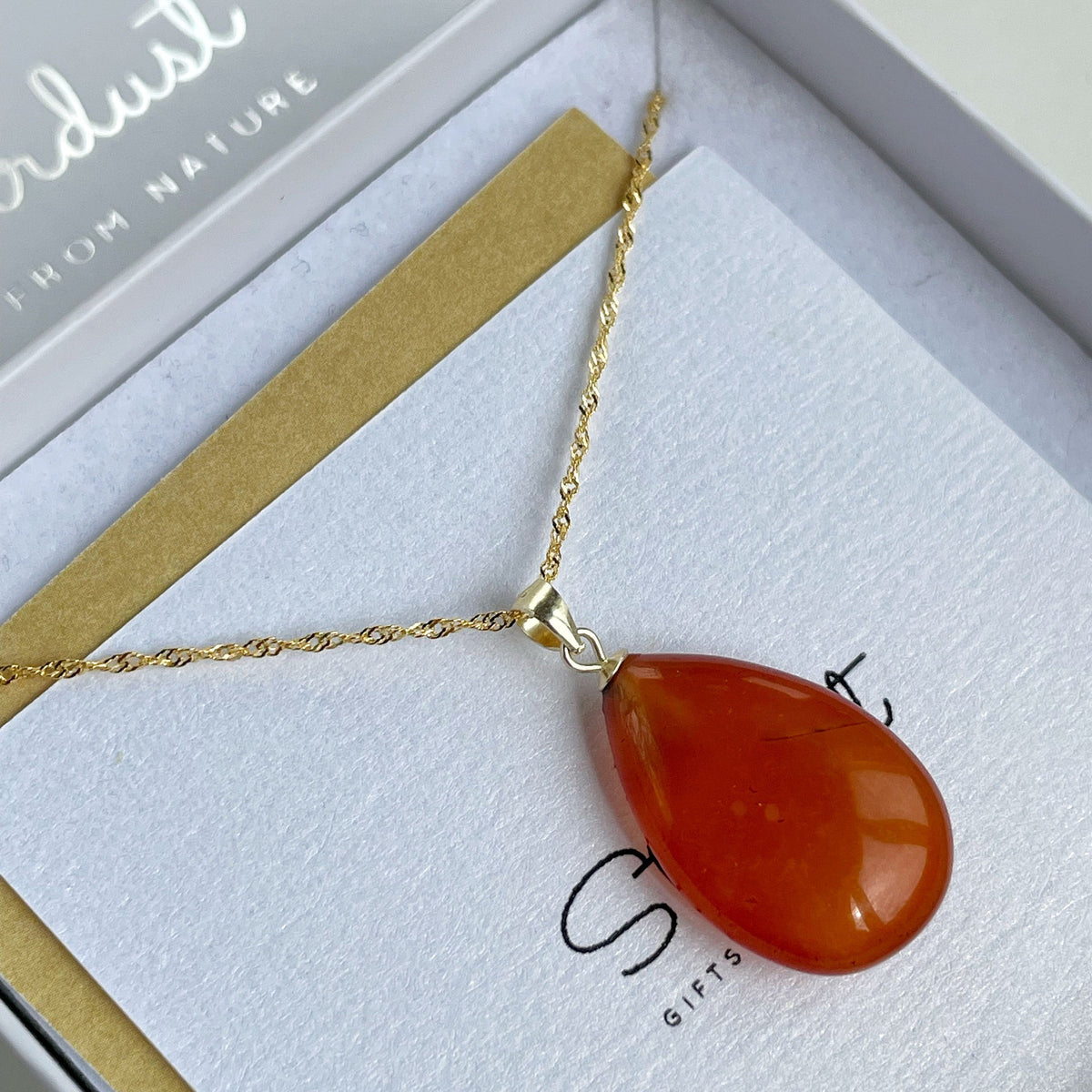 Carnelian Pendant, Birthday gift for her