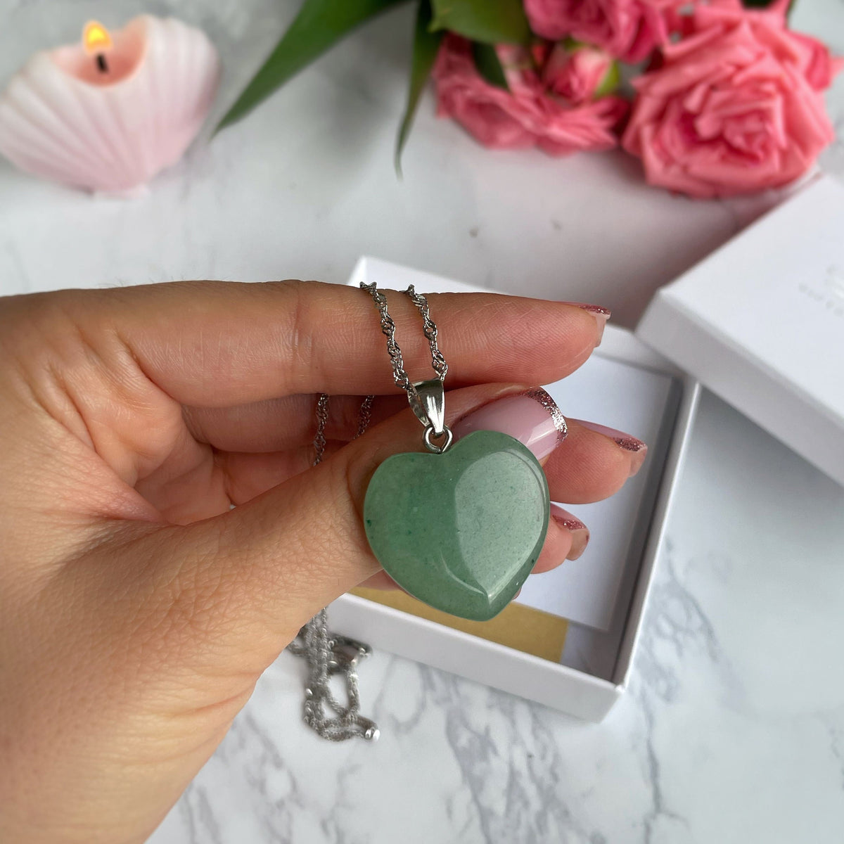 Aventurine heart Pendant