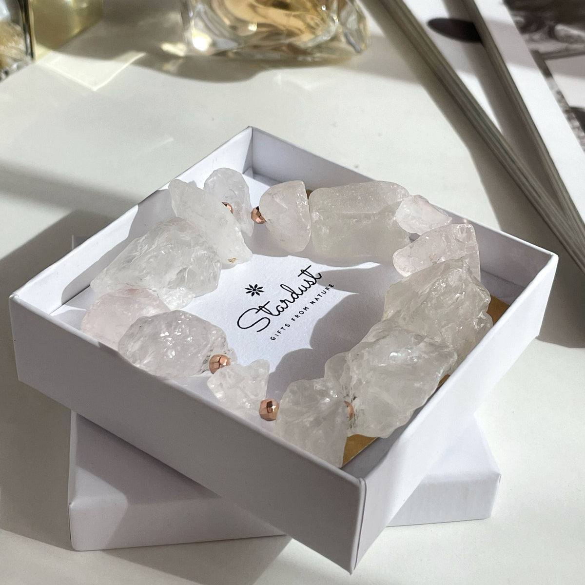 Raw Clear Quartz bracelet