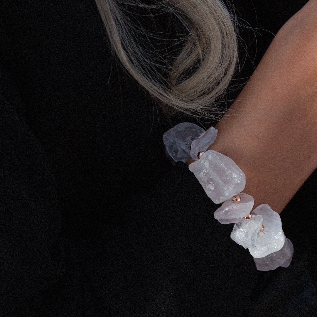 Raw Clear Quartz bracelet