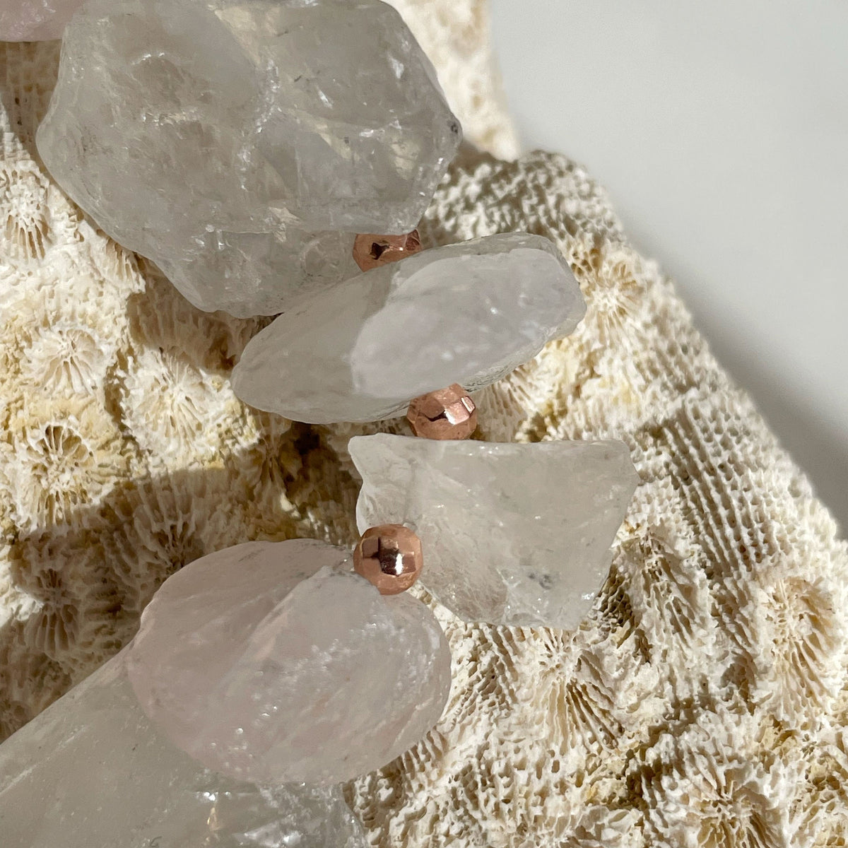 Raw Clear Quartz bracelet