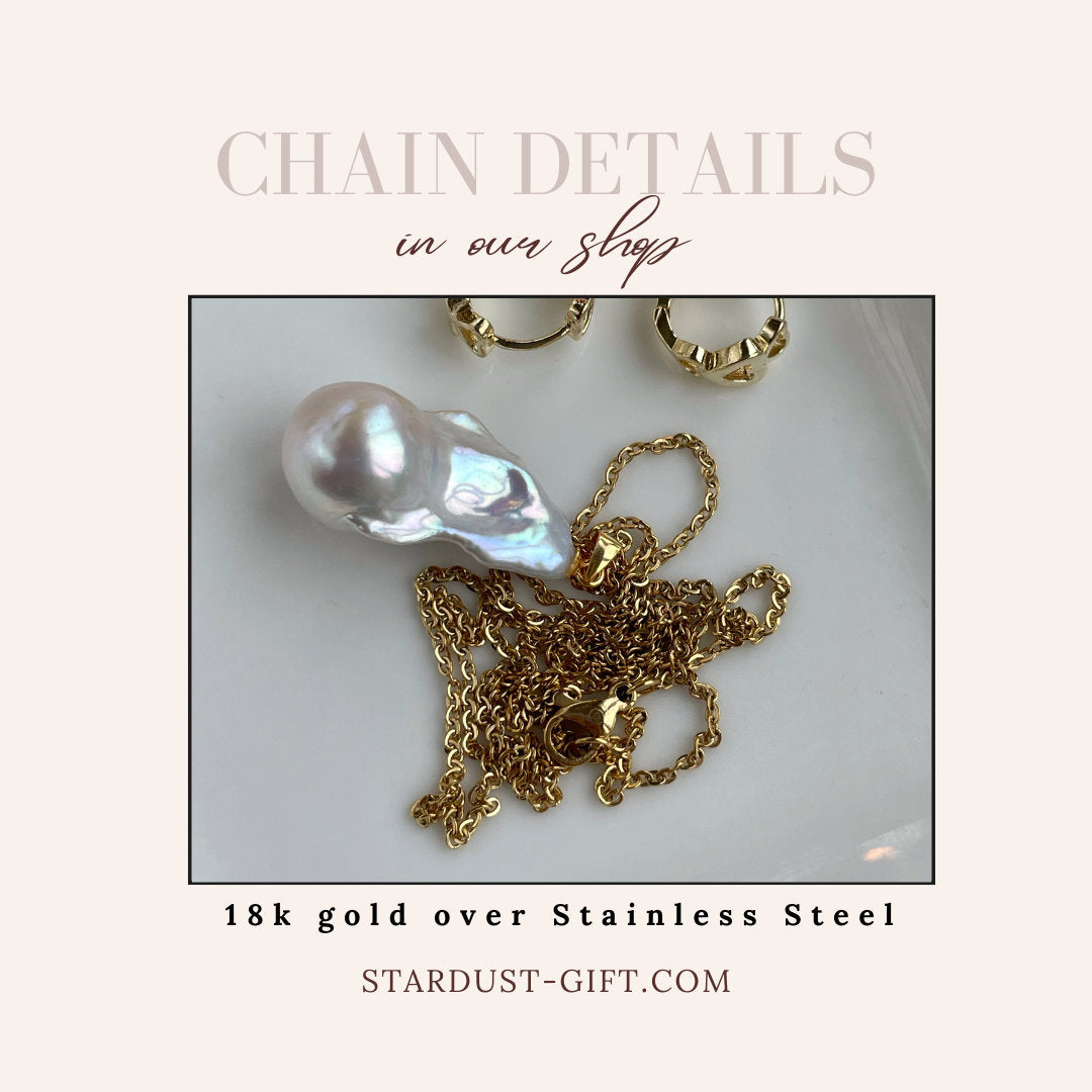 Natural Baroque Pearl pendant 3cm