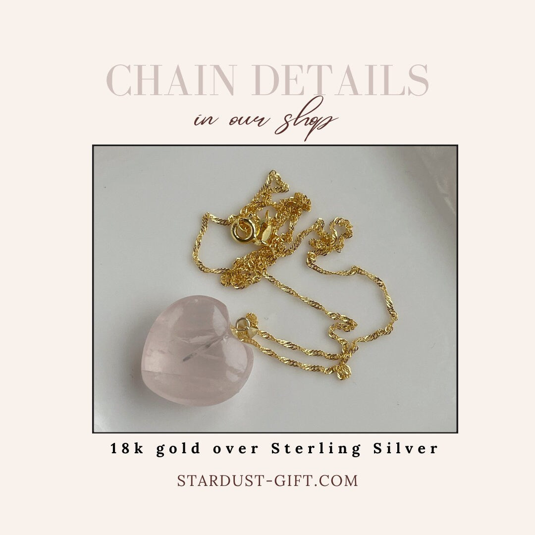 Luxury Rose Quartz Pendant, Madagascar AAA+
