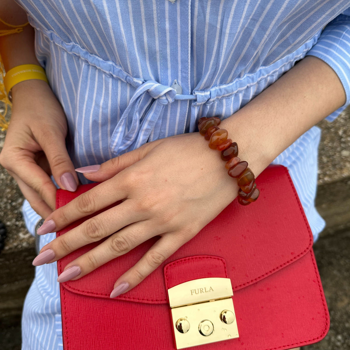 Tumbled Carnelian bracelet for her