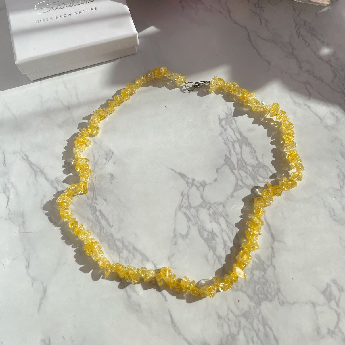 Natural Citrine chip choker