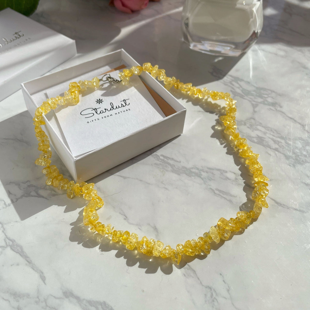 Natural Citrine chip choker
