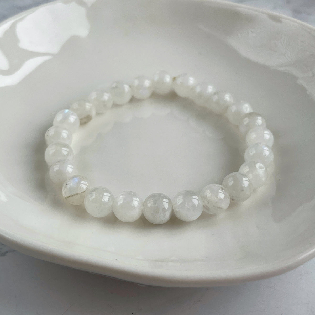 AAA+ Rainbow Moonstone Bracelet 8mm AAA+