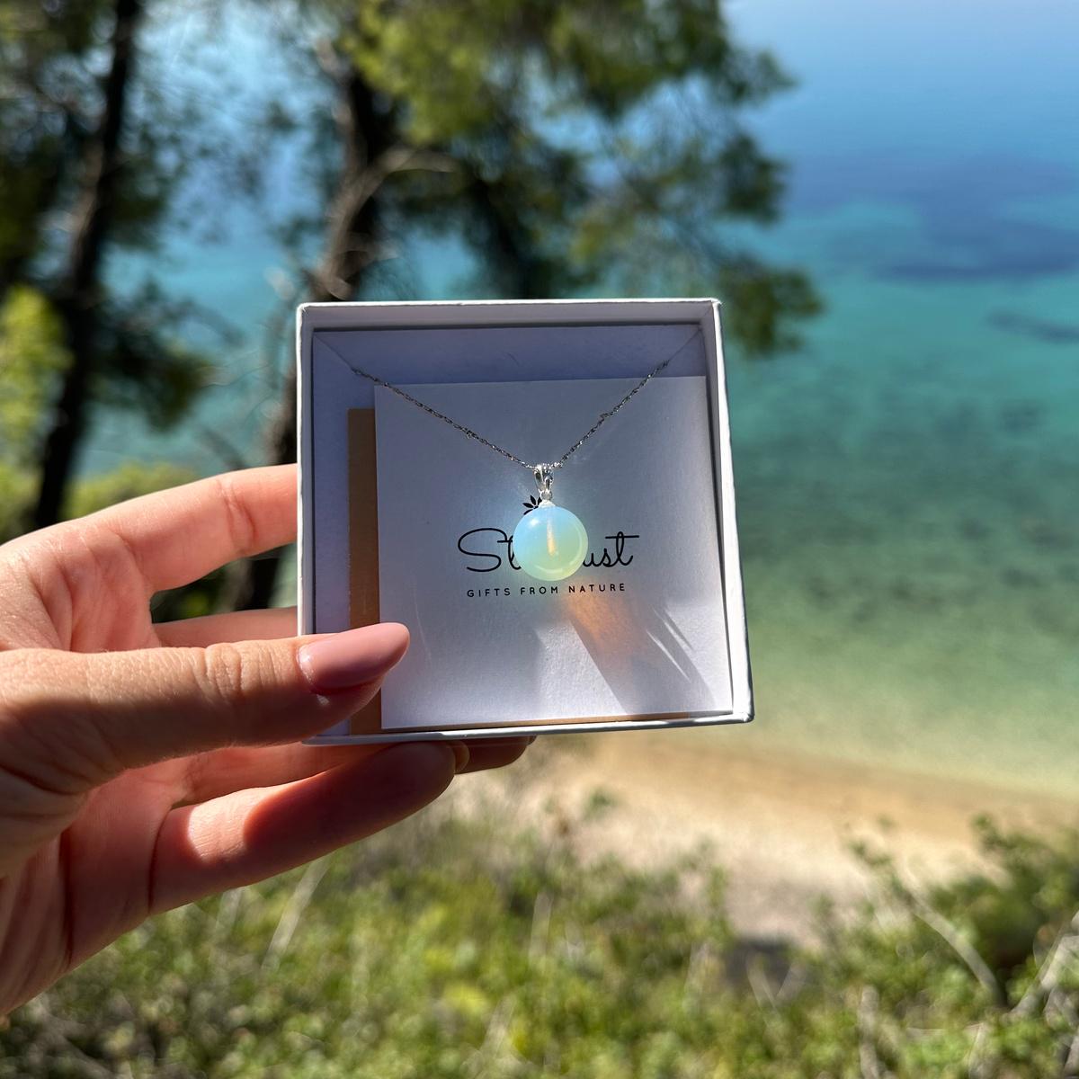 Gemstone Ball Pendant