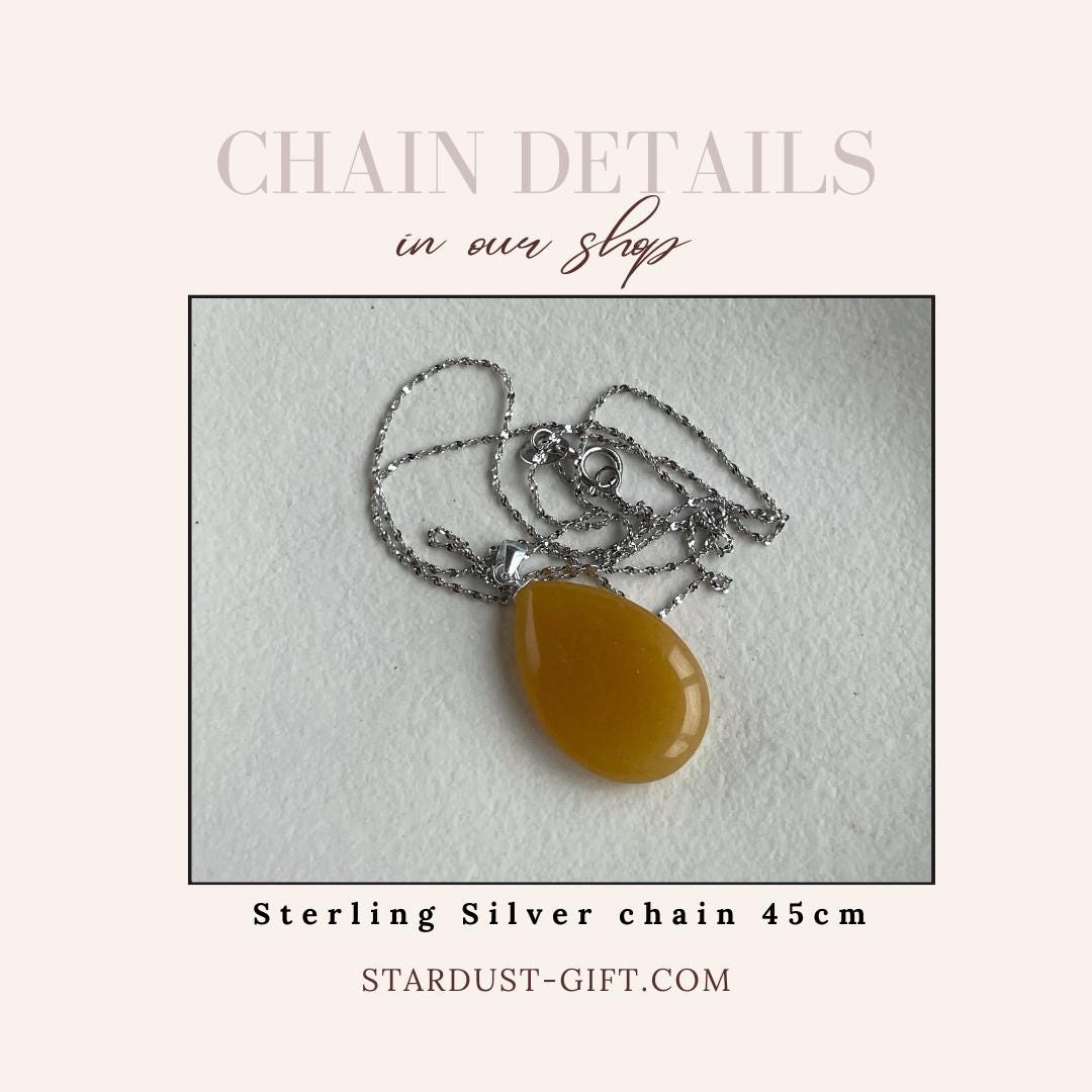 Yellow Jade Pendant necklace