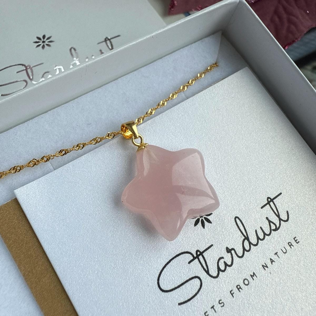 Rose Quartz Star pendant