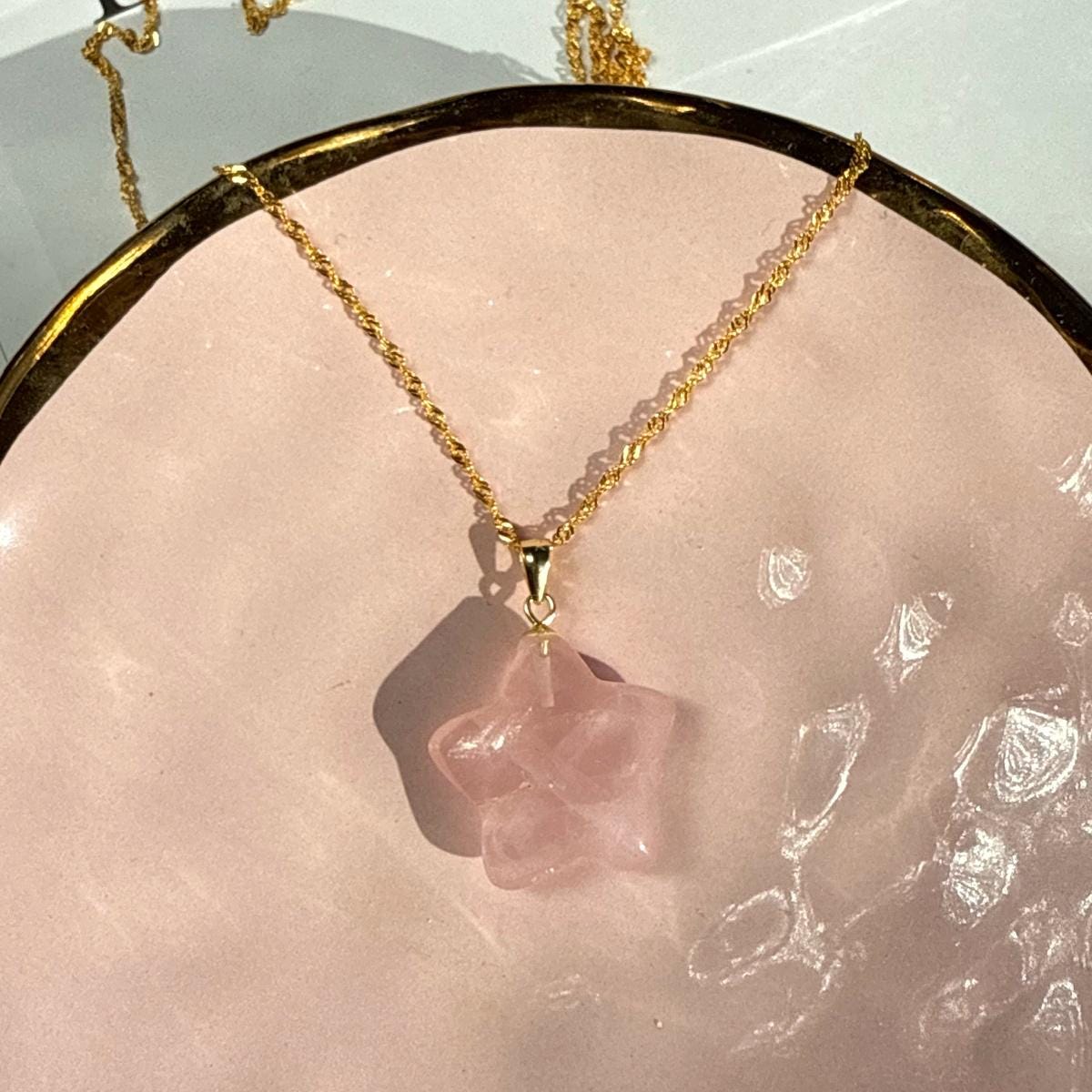 Rose Quartz Star pendant