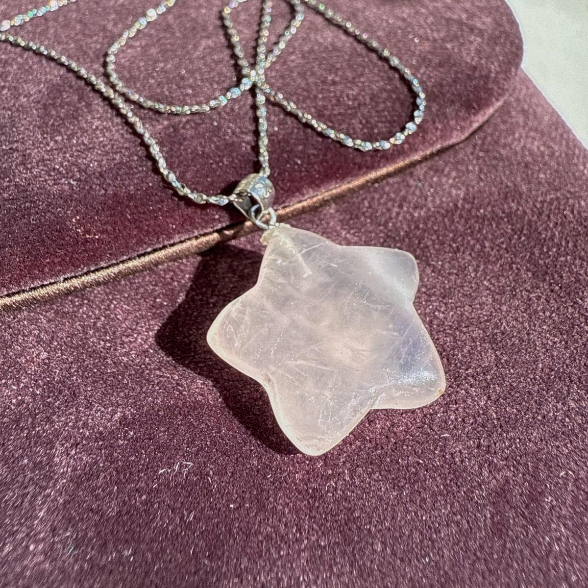 Rose Quartz Star pendant