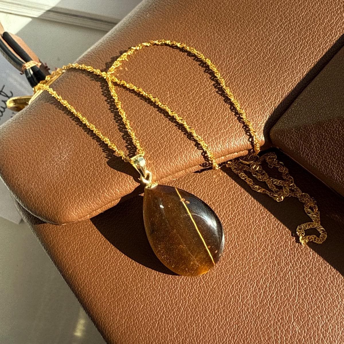 Tiger Eye Pendant Necklace