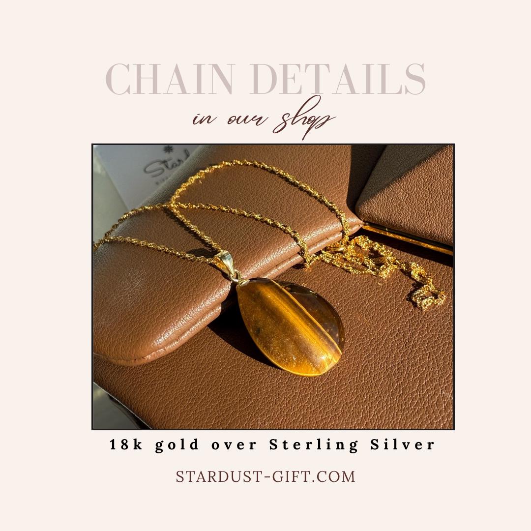 Tiger Eye Pendant Necklace