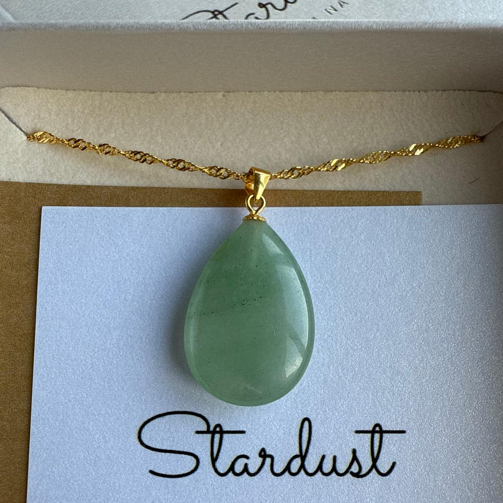 Aventurine Drop Pendant 1.5x2.5cm