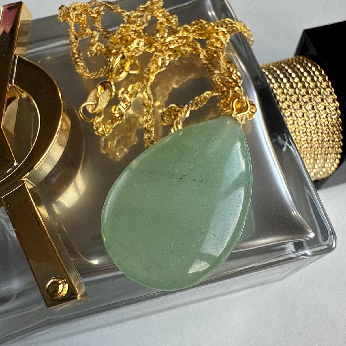 Aventurine Drop Pendant 1.5x2.5cm