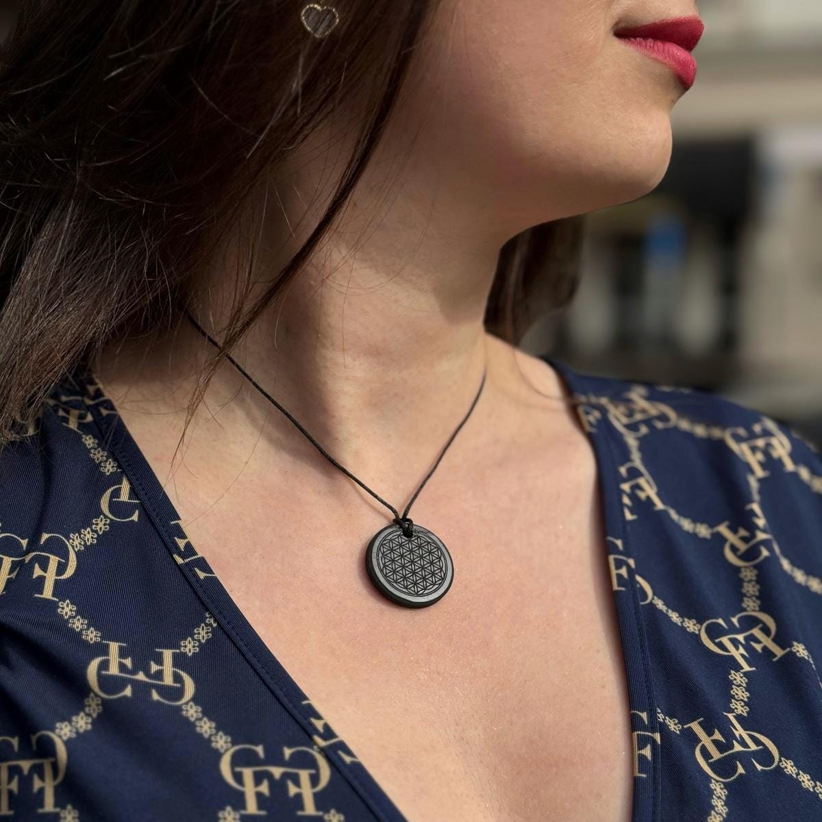 Elite Shungite Engraved Pendant