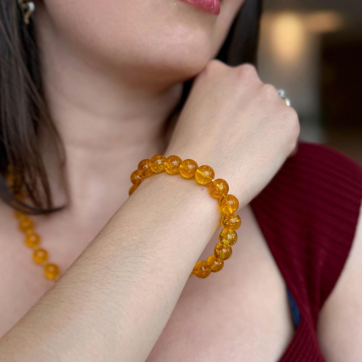 Natural Unheated Citrine Bracelet