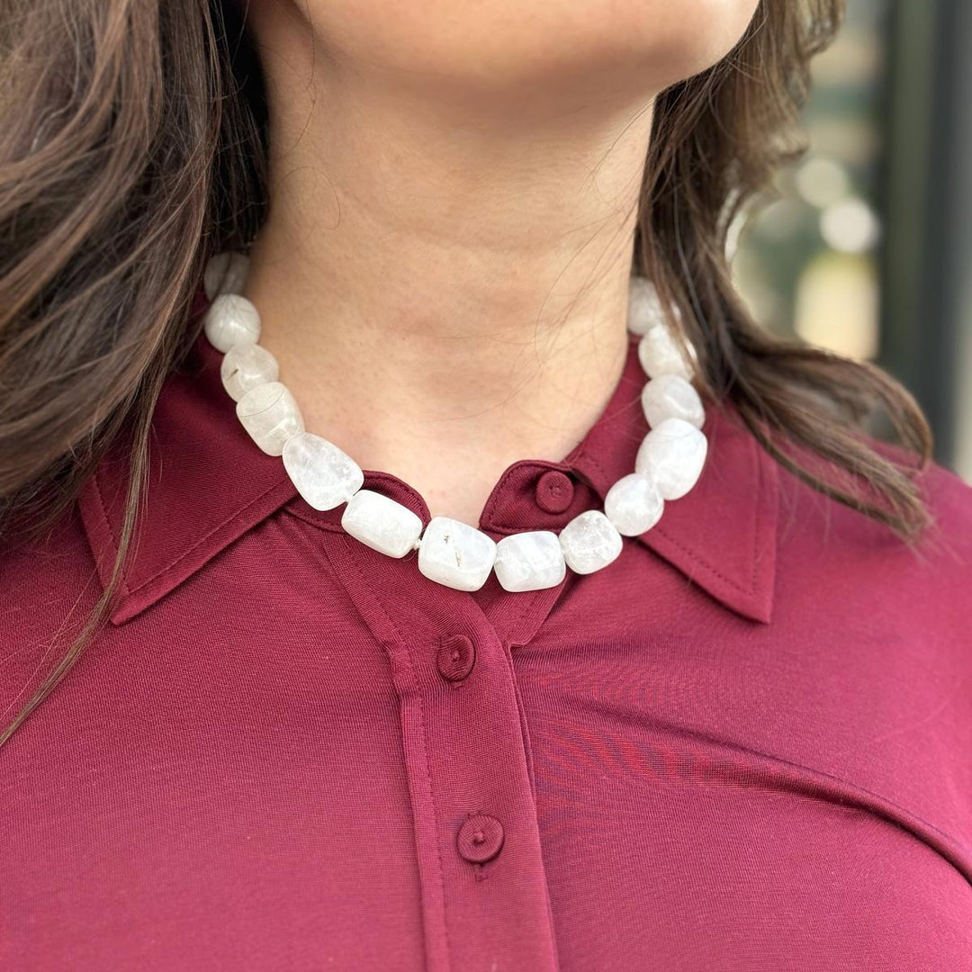 Large Stone Nugget necklace