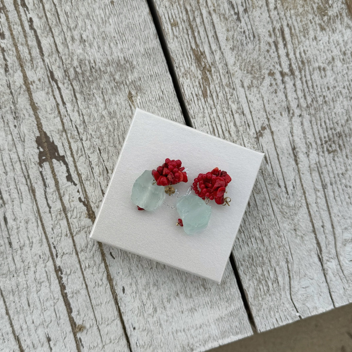 Red Coral Earrings