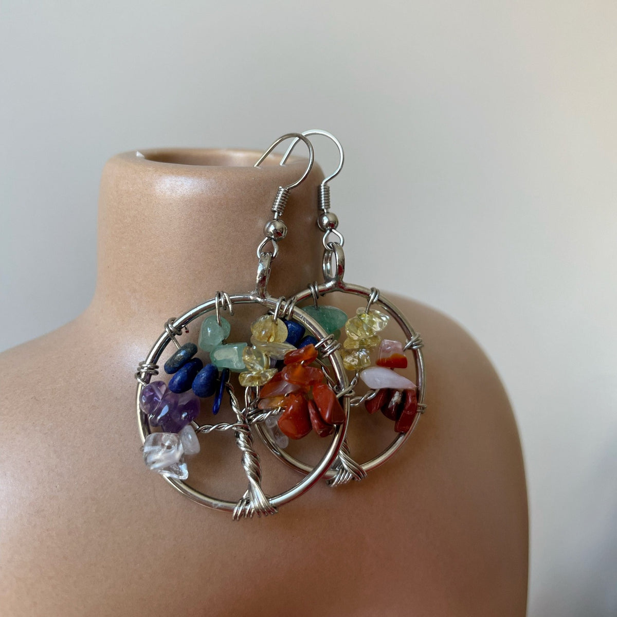 Rainbow Tree of Life necklace