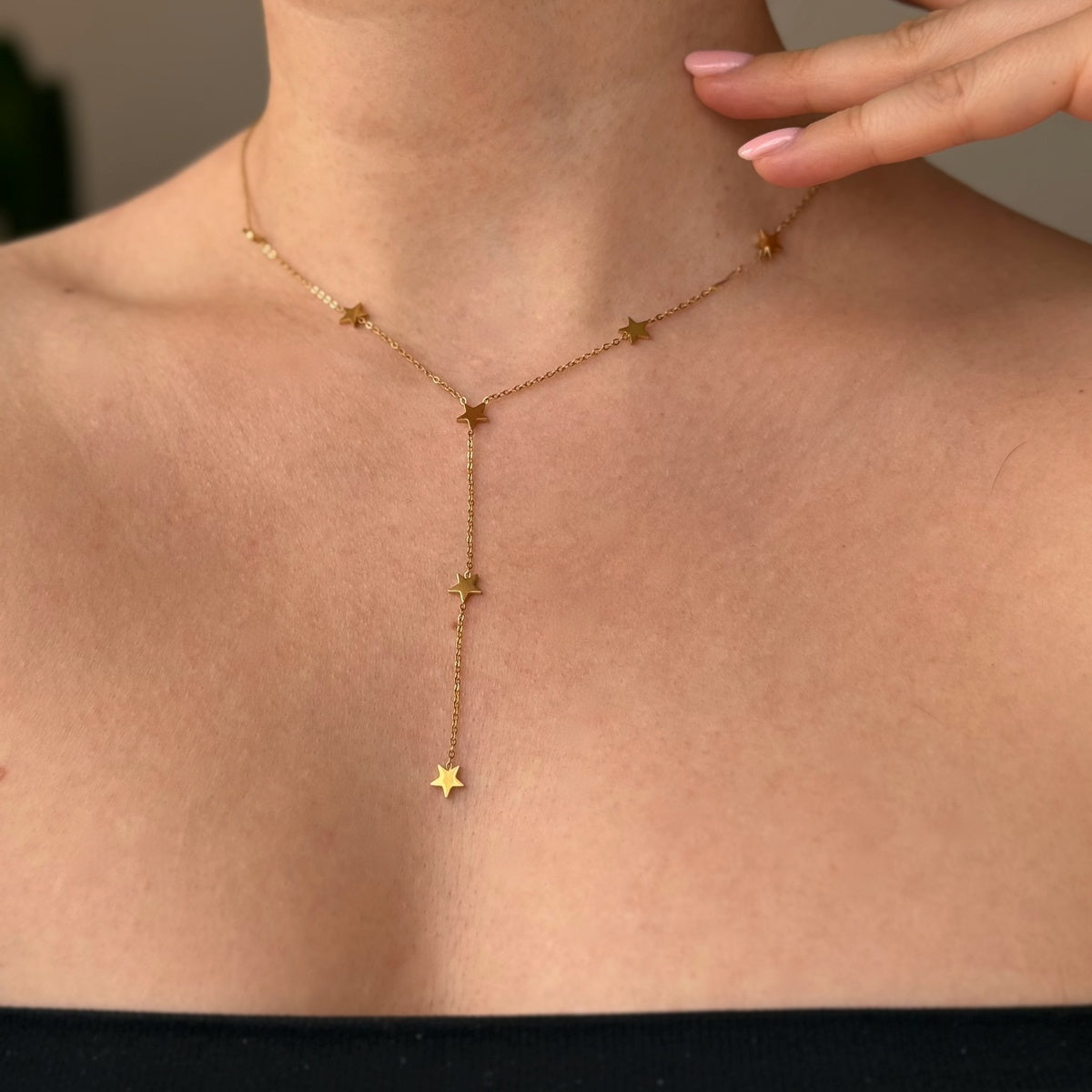 Delicate Tiny Stars Necklace