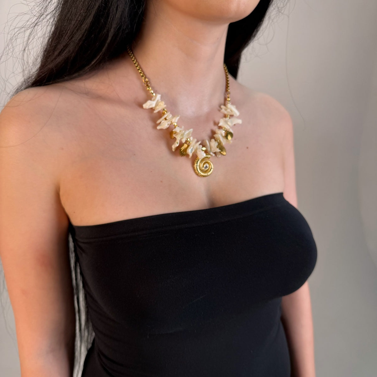 Designer Mother of Pearl Necklace