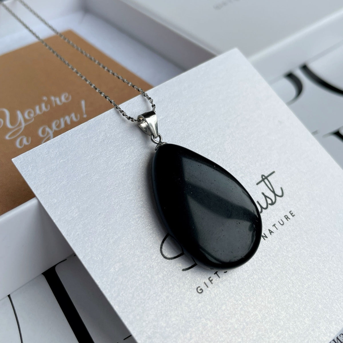 Black Obsidian necklace 3cm