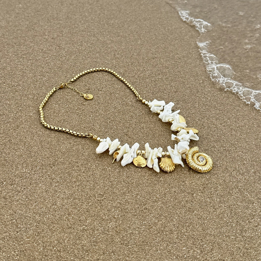 Designer Mother of Pearl Necklace