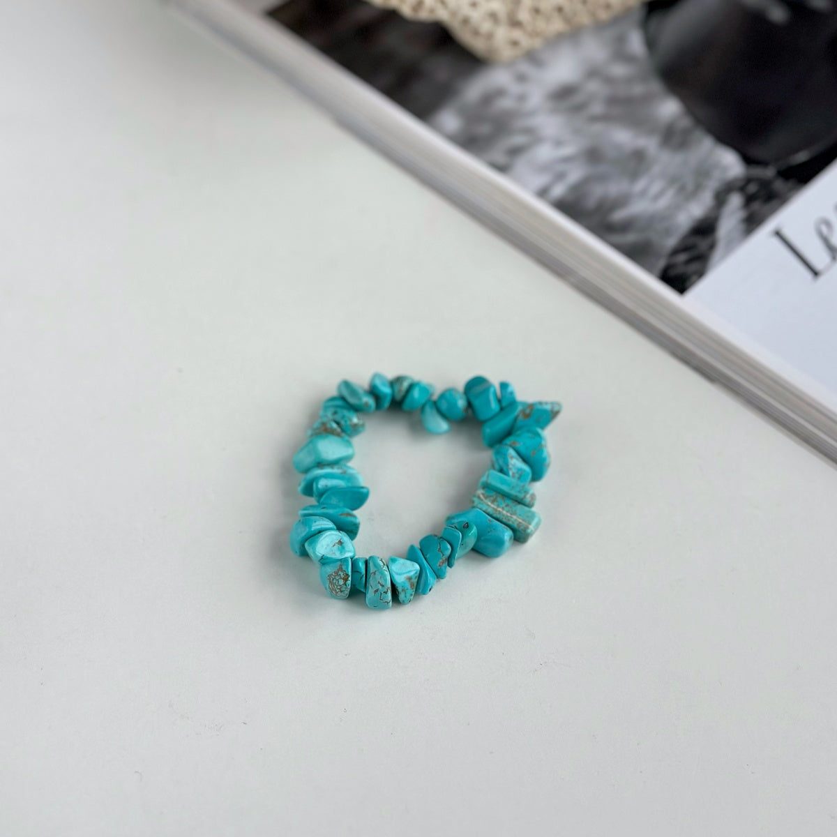 Wealth | Turquoise Tumbled Stone Bracelet