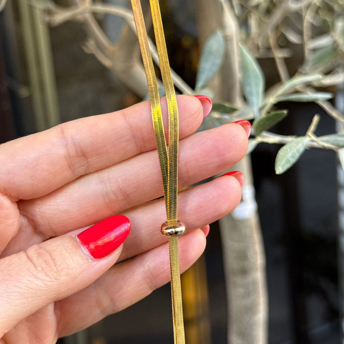 Layering Snake Chain Necklace 18K Gold Plated