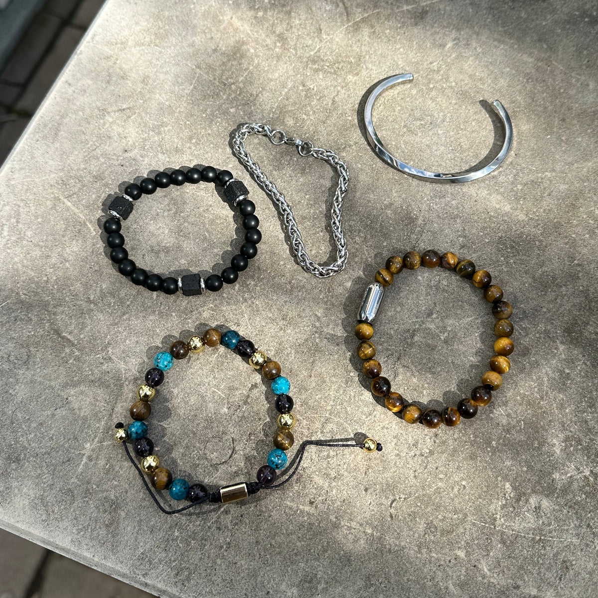 Men’s Tiger Eye Bracelet | Natural Gemstones & Magnetic Clasp