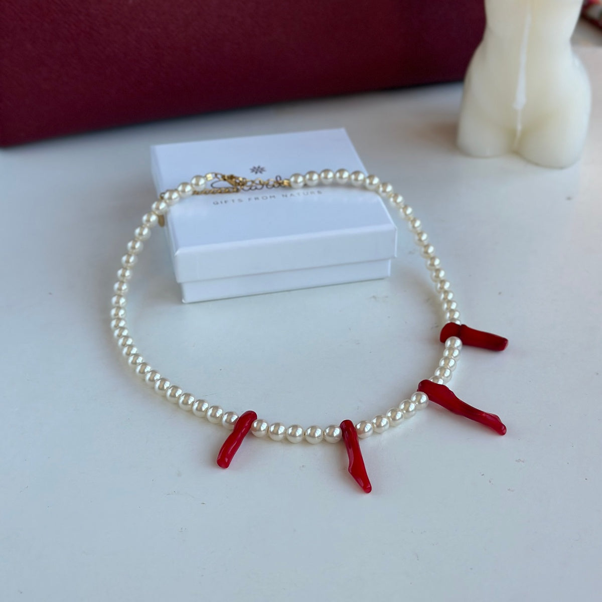 Genuine Red Coral Necklace