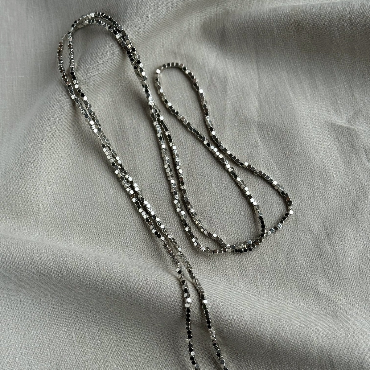 Boho Silver Multi Wrap Necklace