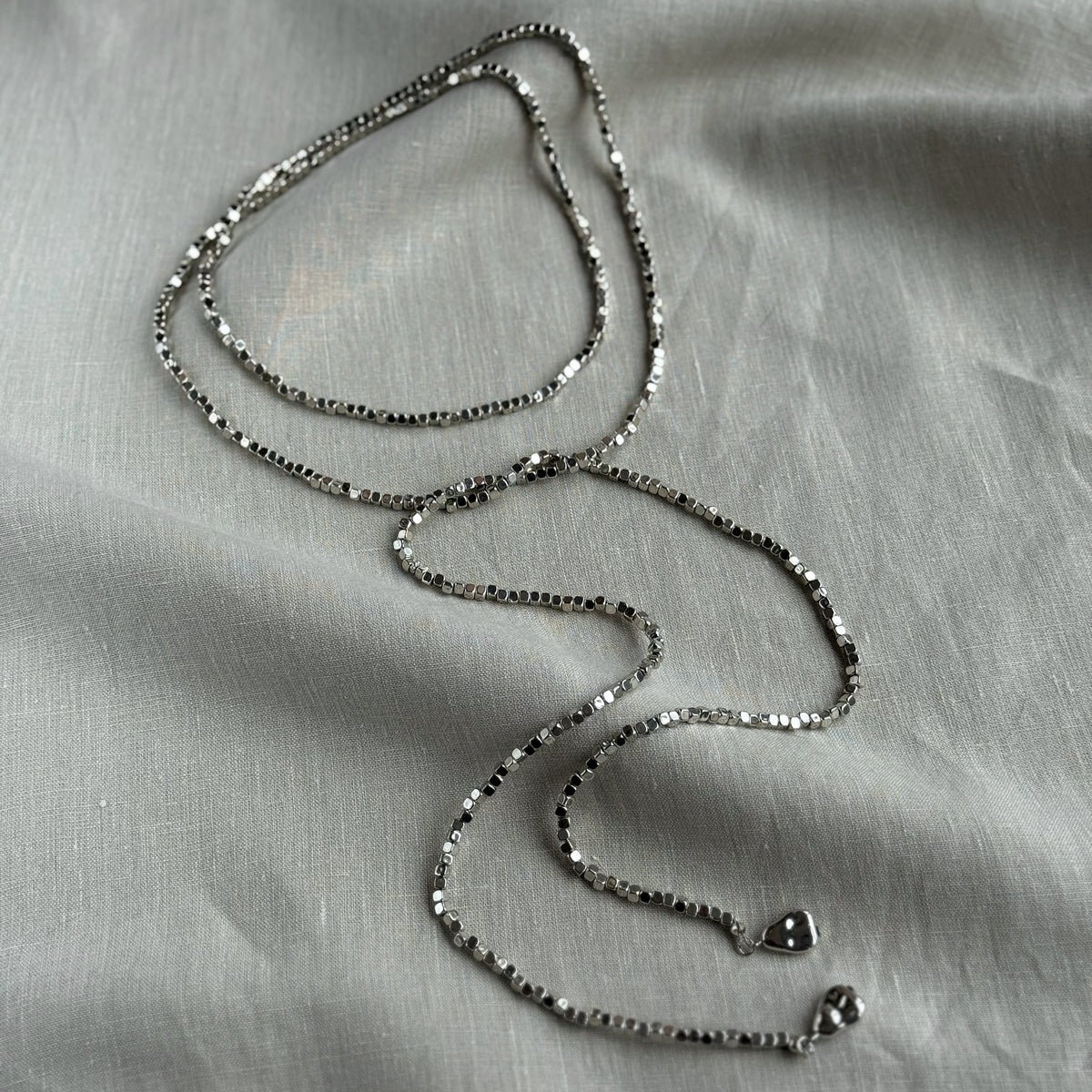Boho Silver Multi Wrap Necklace